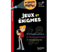 Jeux et énigmes - De la 5e à la 4e - Cahier de vacances 2026 - Michèle Lecreux - Hachette Education - broché - Scolaire / Universitaire