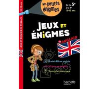 Jeux et énigmes - Anglais - De la 5e à la 4e - Cahier de vacances 2025