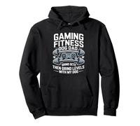 Jeux Fitness Dad Grind Sets Puis Niveaux avec Mon Chien Sweat à Capuche