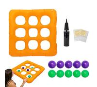 Jeux gonflables pour Piscine - Ensemble de Jeu d'eau Flottant et résistant, Jeu de balles interactif pour l'été avec Pompe intégrée, Jouet à Lancer léger, Jeux Amusants en extérieur | Parfait pour