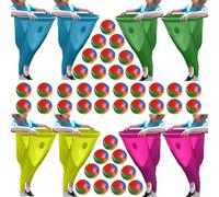 Jeux Jardin pour Grand-MèRe, Pantalons Extensibles GéAnts Amusants pour Grand-MèRe, Jeux D'ExtéRieur Avec Balles Rebondissantes, RéUnion de Famille Amusante pour Adultes en Groupe(E)