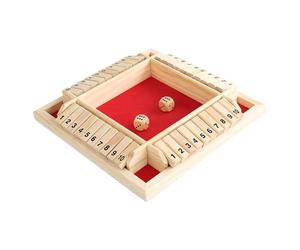 Jeux mathématiques en bois dés tactiques numérotés Pliable Pensée stratégique Entraînement arithmétique Amusant collectif Design naturel Robustesse Artisanale Règles Simples Défi Intellectu