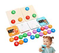 Jeux Mathématiques Maternelle - Additions Jusqu'à 10 Jeu De Dénombrement et Décomposition Mathématique,Jouets Manipulatif Apprentissage Nombres Jusqu'à 10 Activités Motricité Fine pour Voyage École Ma