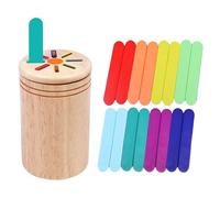 Jeux Montessori 1 2 3 an Bebe en Bois Jouet,Motricité Fine Jeu Éducatif Jeu de Tri Couleur Montessori Jeux pour Apprendre à Compter et Les Couleurs Jouet Noël d'anniversaire Cadeaux Enfant