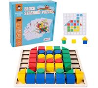 Jeux Montessori Enfant 2 3 4 Ans-Jouet educatif-Puzzle Casse Tete Bois-Smart Tangram Games-motricité Fine-Cadeau Fille Garcon