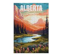 Jeux pour Adolescents 38x26cm/1000pcs Puzzles Alberta Canada Travel Jeux De Puzzle Relaxants Vacances À La Maison Tuer Le Temps pour Un Anniversaire, Noël 38x26cm/1000pcs