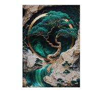 Jeux pour Adolescents 38x26cm/1000pcs Puzzles Mountain Tree Kintsugi Art Jeux De Puzzle Relaxants Vacances À La Maison Tuer Le Temps pour Un Anniversaire, Noël 38x26cm/1000pcs