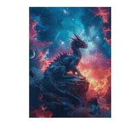 Jeux pour Adolescents 52x38cm/1000pcs Puzzles Epic Fantasy Cosmic Dragon Jeux De Puzzle Relaxants Vacances À La Maison Tuer Le Temps pour Un Anniversaire, Noël 52x38cm/1000pcs