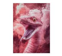Jeux pour Adolescents 52x38cm/1000pcs Puzzles Pink Snake with Smoke Jeux De Puzzle Relaxants Vacances À La Maison Tuer Le Temps pour Un Anniversaire, Noël 52x38cm/1000pcs