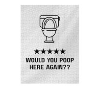 Jeux pour Adolescents 52x38cm/1000pcs Puzzles Toilet Review Would You Poop Here Jeux De Puzzle Relaxants Vacances À La Maison Tuer Le Temps pour Un Anniversaire, Noël 52x38cm/1000pcs