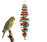 Jeux pour,Balançoire réglable en bois à ronger | Cages et jouets de nourriture,Enrichissement pour Cacatoès Ara Maina Pigeon Canari