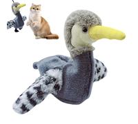 Jeux pour chats d'intérieur, jouet interactif avec ailes battantes rechargeable USB activé par le mouvement | Peluche avec battement aile simulé intelligent activé au toucher et rechargeable pour