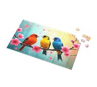 Jeux pour enfants de 8 à 12 ans, trois oiseaux colorés sur une branche en fleurs, puzzles Eurographics de 1 000 pièces pour tout-petits (300 pièces)
