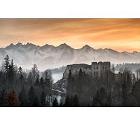 Jeux pour Enfants, Puzzle 3D, 1000 pièces, Beauté Naturelle, Pologne, Hautes Tatras, Château 50x70 cm