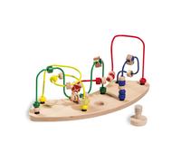 Hauck Jouet motricité en bois – Labyrinthe Perle Play Moving – FSC® – Combinable Alpha+/Beta+