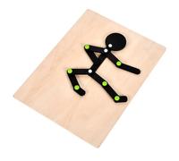 Jeux pour seniors atteints de démence jeu d'association de 24 cartes recto-verso puzzles interactifs en bois lisse pour adultes atteints démence