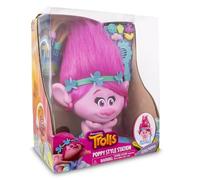 Jeux précieux trolls tête avec cheveux pour coiffure