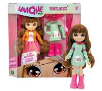 JEUX PREZIEUX Unique Eyes - Poupée articulée de 25 cm de haut avec de grands yeux magiques et profonds, suit votre regard, Sophia Fashion Doll avec extra tenue, pour les filles à partir de 3 ans,