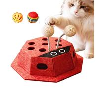 Jeux Puzzle Pour Chat | Boîte Labyrinthe Interactive Forme Avec Des Balles - Stimulants Pour Chats | Pour La Maison Le Salon L'Espace De Jeu L'Appartement Un Moment De Jeu En Après Les Repas