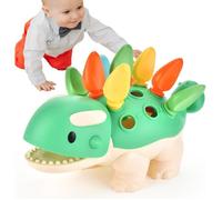 Jeux Sensoriel Dinosaure Bebe 12 18 Mois, Montessori Motricité Fine Activités Jouets pour Enfants, Éducatif Cadeau Fille Garcon
