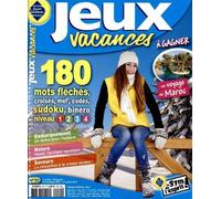 jeux vacances N°20; 180 mots fléchés, croisés, mel', codés, sudoku, binero, niveau 1,2,3,4