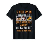 Jeux Video Les Animes Ou La Bouffe Japon Animé Cadeau Manga T-Shirt