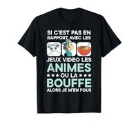 Jeux Video Les Animes Ou La Bouffe Japon Animé Cadeau Manga T-Shirt