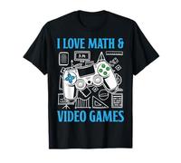 Jeux vidéo mathématiques I Love Math And Video Games T-Shirt