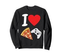 Jeux Vidéos l'amour Joueur Pizza Garçon Tranche Pepperoni Sweatshirt