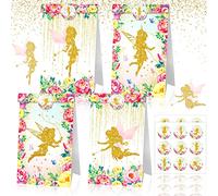 JeVenis 12Pièces Sacs de faveur de fête de fée Fournitures de fête de fée Décoration de fête d'anniversaire de fée Faveurs de fête d'anniversaire