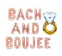 JeVenis Ballons Bach et Boujee pour enterrement de vie de jeune fille - Décoration de fête de Bach - Bannière de mariée et de boujee - Ballons de bach