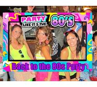 JeVenis cadre de photomaton retour aux années 80 accessoires de photomaton des années 80 décorations de retour aux années 80 fête des années 80 accessoires de photomaton de fête