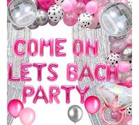 JeVenis Come on Lets Bach Ballons de fête Lets Go Décoration de fête pour enterrement de vie de jeune fille Décoration de fête Cowgirl Bachelorette