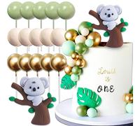 JeVenis décoration de gâteau animaux jungle décoration de gâteau animaux cupcake topper animaux de la jungle cake topper anniversaire décoration jungle enfants d'anniversaire deco gateau