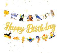 JeVenis decoration fete egyptienne ancienne egypte anniversaire decoration egypte joyeux anniversaire banniere pyramide momie pharaon fete egyptienne