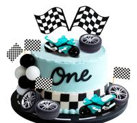 JeVenis décorations d'anniversaire sur le thème du motocross décoration de gâteau sur le thème de la moto décorations de fête sur le thème des motards décorations pour baby shower