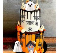 JeVenis décorations halloween gâteaux fantômes boo citrouille anniversaire enfants fête accessoires