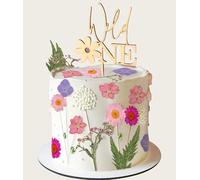 JeVenis décors de gâteau fleurs sauvages premier anniversaire décoration florale fête danniversaire