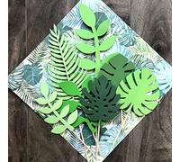 JeVenis Feuilles Tropicales Gâteau Topper Gâteau De Mariage Tropical Gâteau De Verdure Feuille De Palmier Gâteau Topper pour Jungle Thème Fête D'anniversaire Décor Safari Decor