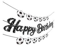 JeVenis Fournitures de fête de football - Décorations de fête d'anniversaire sur le thème du sport pour garçons