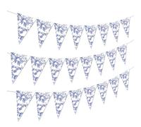 JeVenis Guirlande de fleurs sauvages bleues pour femme, décoration de fête prénuptiale, enterrement de vie de jeune fille, fiançailles, fête de mariage