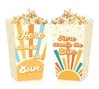 JeVenis Here Comes The Son Decor Sacs à dragées Boîtes à popcorn Sun Here Comes The Son Décorations Sunshine Supplies
