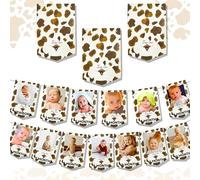 JeVenis Holy Cow Im One Décoration d'anniversaire Vache Highland Premier anniversaire Décoration 12 mois Bannière photo