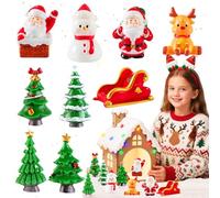 JeVenis Kit de décoration miniature de bonhomme de neige de Noël pour centre de table, décoration de table, accessoires de jardin féérique pour village de Noël, cadeau de maison, artisanat