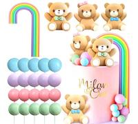 JeVenis oh baby cake topper décoration de gâteau arc en ciel boho décoration de gâteau boho décor de gâteau pour la douche de bébé