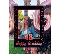 JeVenis Rose Gold Photomaton Accessoires 18e Anniversaire Cadre Photo