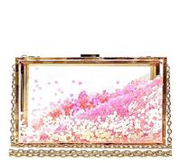 JeVenis rose sac a main transparent femme pochettes et clutches femme clutch co sac chaine femme sac soiree femme