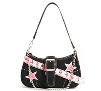 JeVenis Sac à main Y2K style cowgirl bleu - Sac fourre-tout style punk gothique - Sac à bandoulière Y2k - Pour femme et fille, Couleur 3.