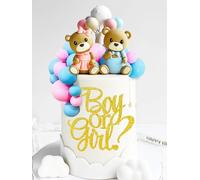 JeVenis Topper Bébé Teddy Bear Fête d'Anniversaire Fournitures