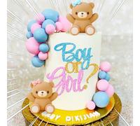 JeVenis Topper Bébé Teddy Bear Fête d'Anniversaire Fournitures